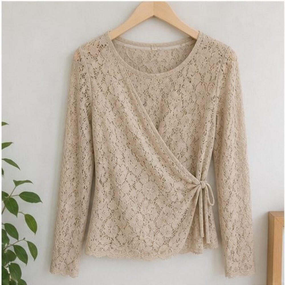 Sand Smocked Top